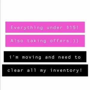 everything $15 and under!